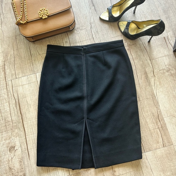 Tory Burch Ulisse Wool Crepe Pencil Skirt, size 0 - Picture 3 of 15